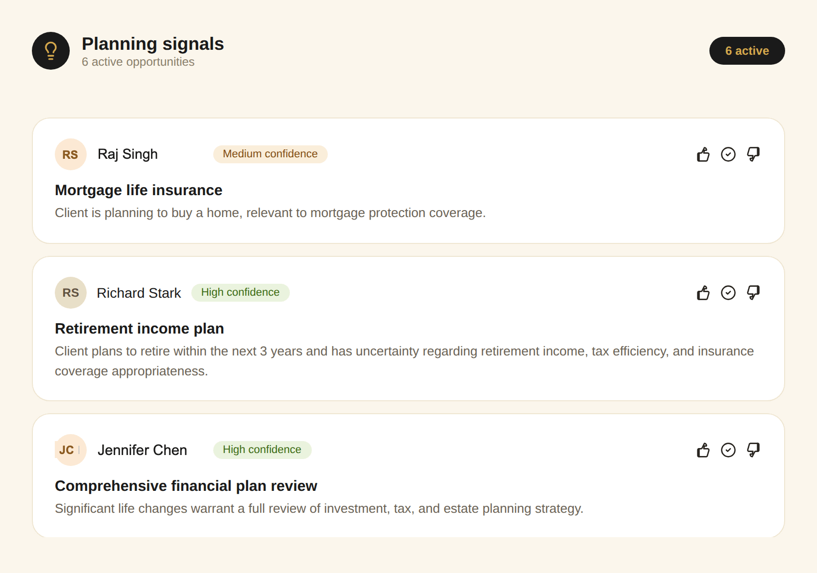 Cadix planning signals dashboard