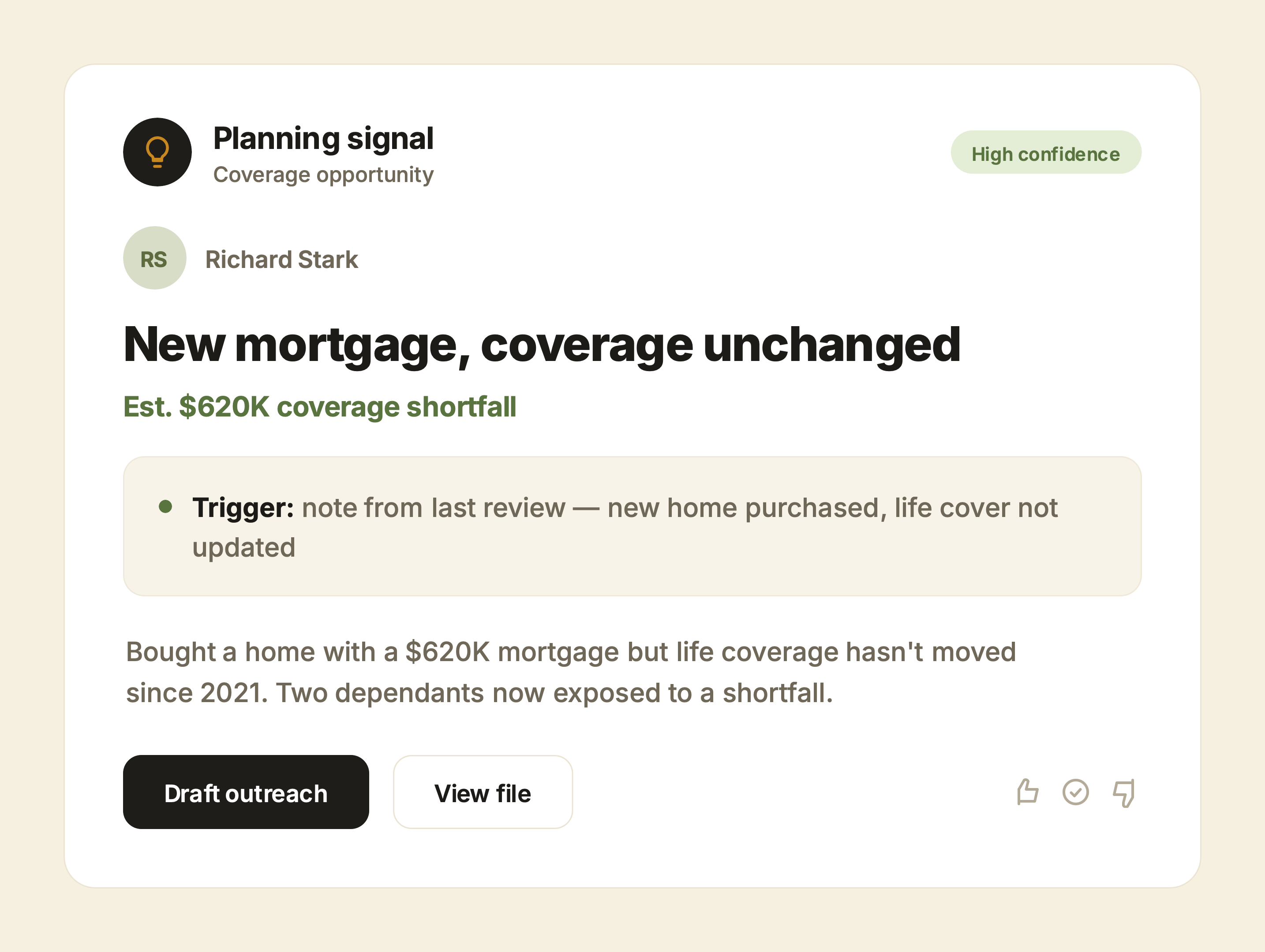 Planning signal: Richard Stark — retirement income plan